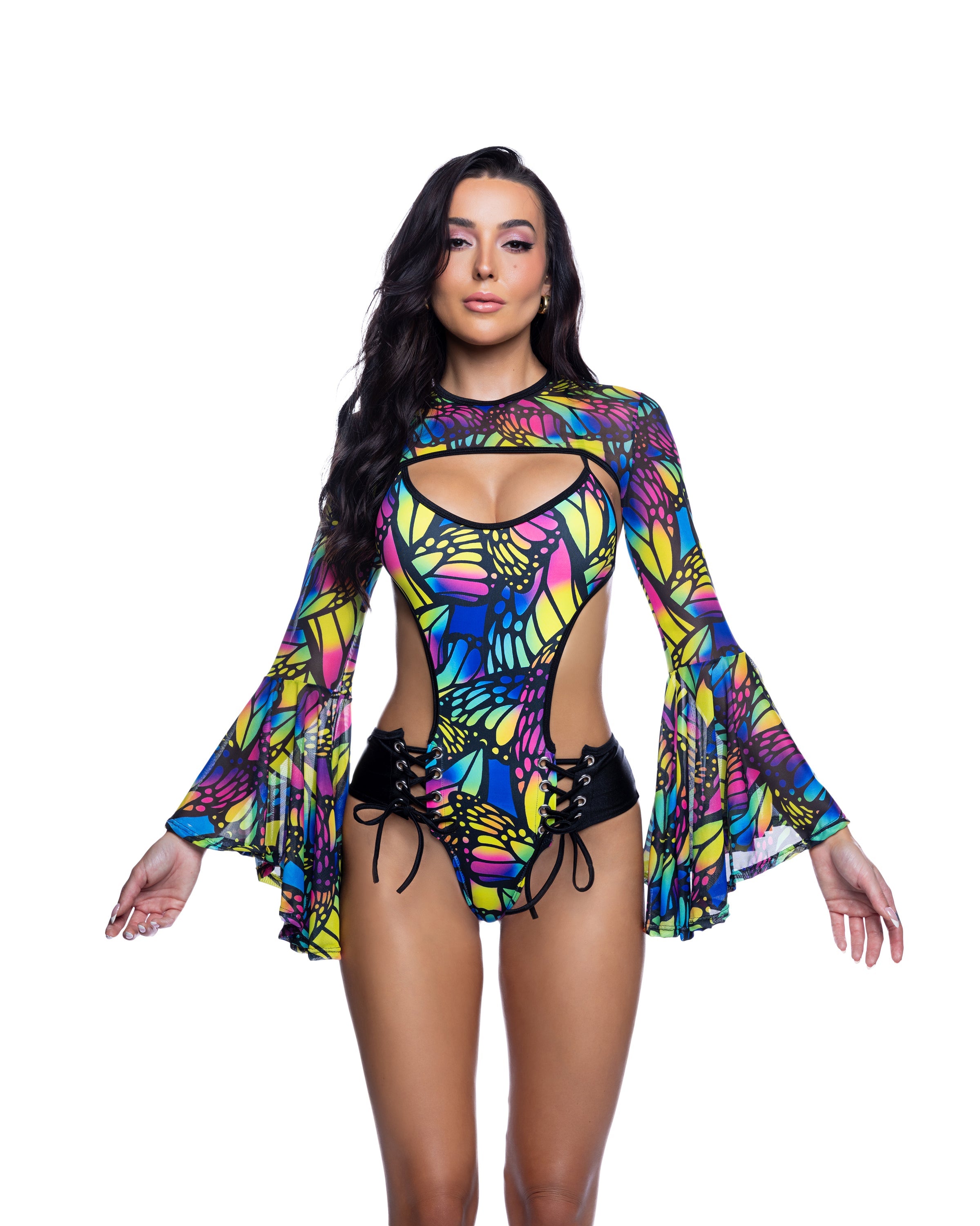 Psychedelic Bell Sleeve Shrug